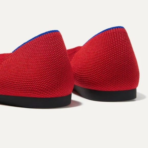Rothy's Cherry Red (Retired) Pointed Toe Flats. - Picture 5 of 16
